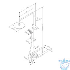 Душевая система Am.Pm Sunny 220 1 режим F0785C922 (черный матовый)