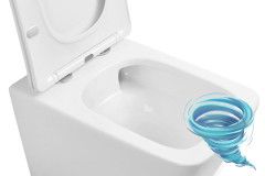 Унитаз подвесной безободковый Abber Rechteck  AC1201T с сиденьем Soft Close (микролифт) (белый)