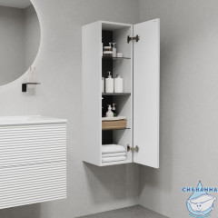 Пенал подвесной Iddis Bild 32 см, белый матовый BIL30W0i97