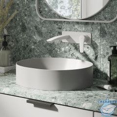 Смеситель для раковины встраиваемый Iddis Ray RAYWT00i65 (белый матовый)