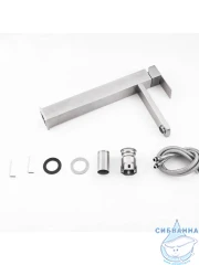 Смеситель для раковины Frap F10802-2 (сатин)