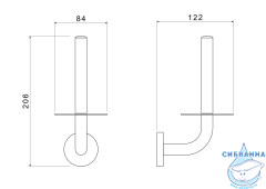 Держатель туалетной бумаги Aquatek Оберон AQ4207CR