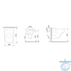 Унитаз подвесной безободковый AM.PM  X-Joy C85A1700MBSC с сиденьем Soft Close (микролифт)