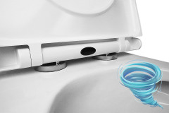 Унитаз напольный безободковый Azario Scala с бачком и сиденьем Soft Close (микролифт) AZ-8101