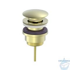 Донный клапан для раковины Oliveeka OL-SS07-BG (золото матовое)