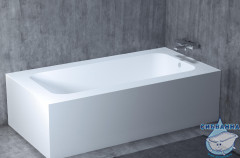Ванна из искусственного камня Salini Vasta 190x100 (материал solix,белый матовый)
