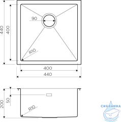 Кухонная мойка Omoikiri Taki 44-U/IF-GM 4973521