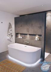 Акриловая ванна Riho Desire Matt Fall 180х84 с каркасом BD07C1500K00133