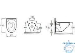 Унитаз подвесной Jacob Delafon Collective E1755-00 без сиденья