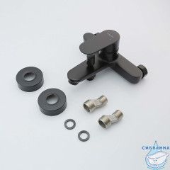 Смеситель для ванны Aquatek Ника AQ1840MB (черный матовый)