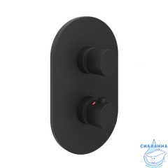 Встраиваемый смеситель для ванны Ravak Chrome CR II 067.20BL.O3 X070469 (черный матовый)