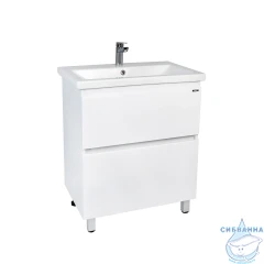 Тумба Viant Мальта 70Н с раковиной Como 70 белый