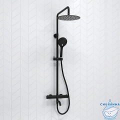 Душевая система Wasserkraft 250 1 режим A288.258.078.BM Thermo (черный матовый)