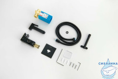 Смеситель с гигиеническим душем Aquatek Лира AQ1025MB (черный матовый)