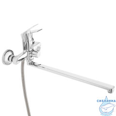 Смеситель для ванны Milardo Nelson NELSBLCM10 с душевым гарнитуром (хром)