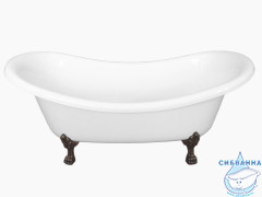 Ванна из литьевого мрамора New Line Sanitary Корсика на ножках 190х86