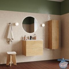 Тумба с умывальником, подвесная, 60 см, дуб светлый, Bild, IDDIS, BIL60V0i95K подходит умыв. 0136000i28