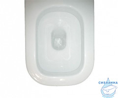 Унитаз приставной Roca The Gap 893109000 с кнопкой смыва и бачком, в комплекте c сиденьем Soft close (микролифт)