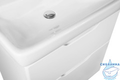 Тумба Dreja Q 60 с раковиной Q 60 белый лак