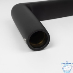 Излив для смесителя, с верхним душем, латунь, 160 мм, поворотный, черный, IDDIS, 995VD16B6SM