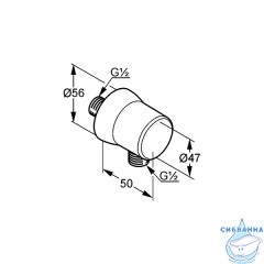 Шланговое подсоединение KLUDI Sirena 6306139-00