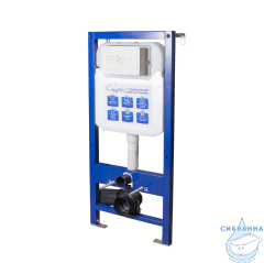 Инсталляция для унитаза Calypso Alpha CS005-GM с кнопкой смыва Calypso CS004-BMR черный