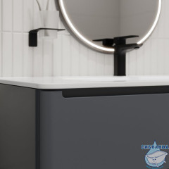 Тумба с умывальником, подвесная, 100 см, темно-серый, Edifice, IDDIS, EDI10D0i95K  подходит умыв. 0101000i28