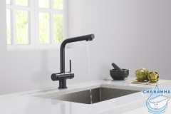 Смеситель для кухни Timo Saona 2396/03F (черный матовый)