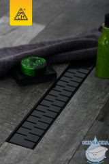 Дренажный трап для душа MCH Medium CH 650 MC Black с решеткой