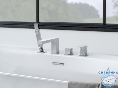 Смеситель для ванны на борт Aquatek Либра AQ1648CR (хром)