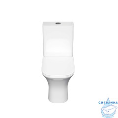 Унитаз напольный безободковый Aquatek Optima Square AQ4411-00 с бачком и сиденьем Soft Close (микролифт)
