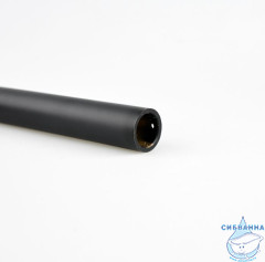 Излив для смесителя, кухня, L-образный, нержавеющая сталь, 200х370 мм, поворотный, черный, IDDIS, 995L20B5SM