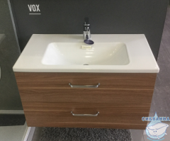 Тумба Jacob Delafon Vox EB2078-R1-E16 80 ореховое дерево с раковиной Vox 80