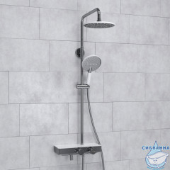 Душевая система Wasserkraft 230 1 режим A113.067.059.CH Thermo (хром/белый)