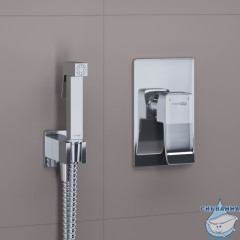 Встраиваемый смеситель с гигиеническим душем Wasserkraft A106156 (хром)