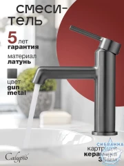 Смеситель для раковины Calypso CS1020-9 (графит)