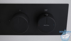 Встраиваемый смеситель для ванны Allen Brau Liberty 296318 (черный матовый)