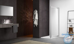 Дверь в нишу Aquatek AQ ARI PI 10020CH 100x200 профиль хром, стекло прозрачное