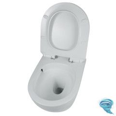 Унитаз подвесной безободковый Calypso CS246UQ-TK с сиденьем Soft Close (микролифт)