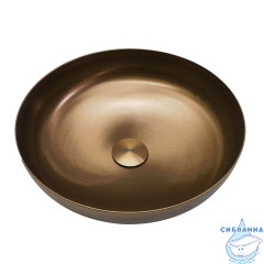 Раковина накладная ABBER Wasser Kreis AF2412MRG розовое золото матовое