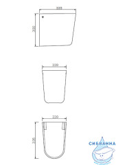 Полупьедестал  AM.PM Like C804970WH