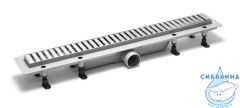 Дренажный трап для душа Plastbrno Design3 SZA3850 85 см с решеткой (нержавеющая сталь) 