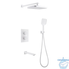 Душевая система Abber Weiss Insel 250 1 режим AF8050W (белый)