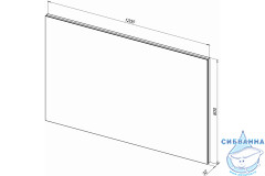 Зеркало Aquanet Гласс 120 274009 с LED подсветкой