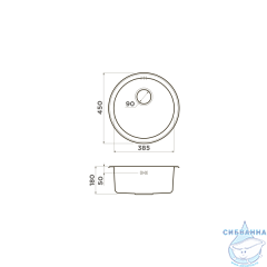 Кухонная мойка Omoikiri Toya 45-U-GM 4993072 вороненая сталь