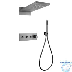 Душевая система Abber Rund 230 1 режим AF8752NG (никель)