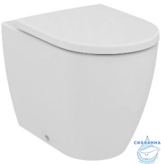 Унитаз приставной безободковый Ideal Standard Ellisse T569401 с сиденьем Soft Close (микролифт)
