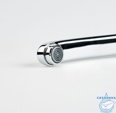 Излив для смесителя, кухня, V-образный, латунь, 207х152 мм, поворотный, хром, IDDIS, 995V20C5SM