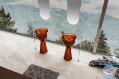 Раковина напольная 45 см ABBER Kristall  AT2703Opal