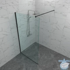 Walk-in Тритон Плано 80 профиль черный, стекло прозрачное Щ0000072405